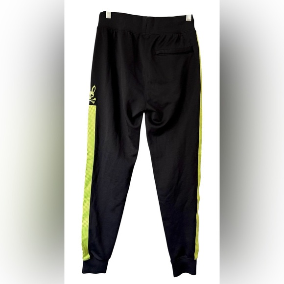 Psycho Bunny Women’s Jogger Sweatpants Size XXS Black And Neon Yellow - Picture 5 of 10